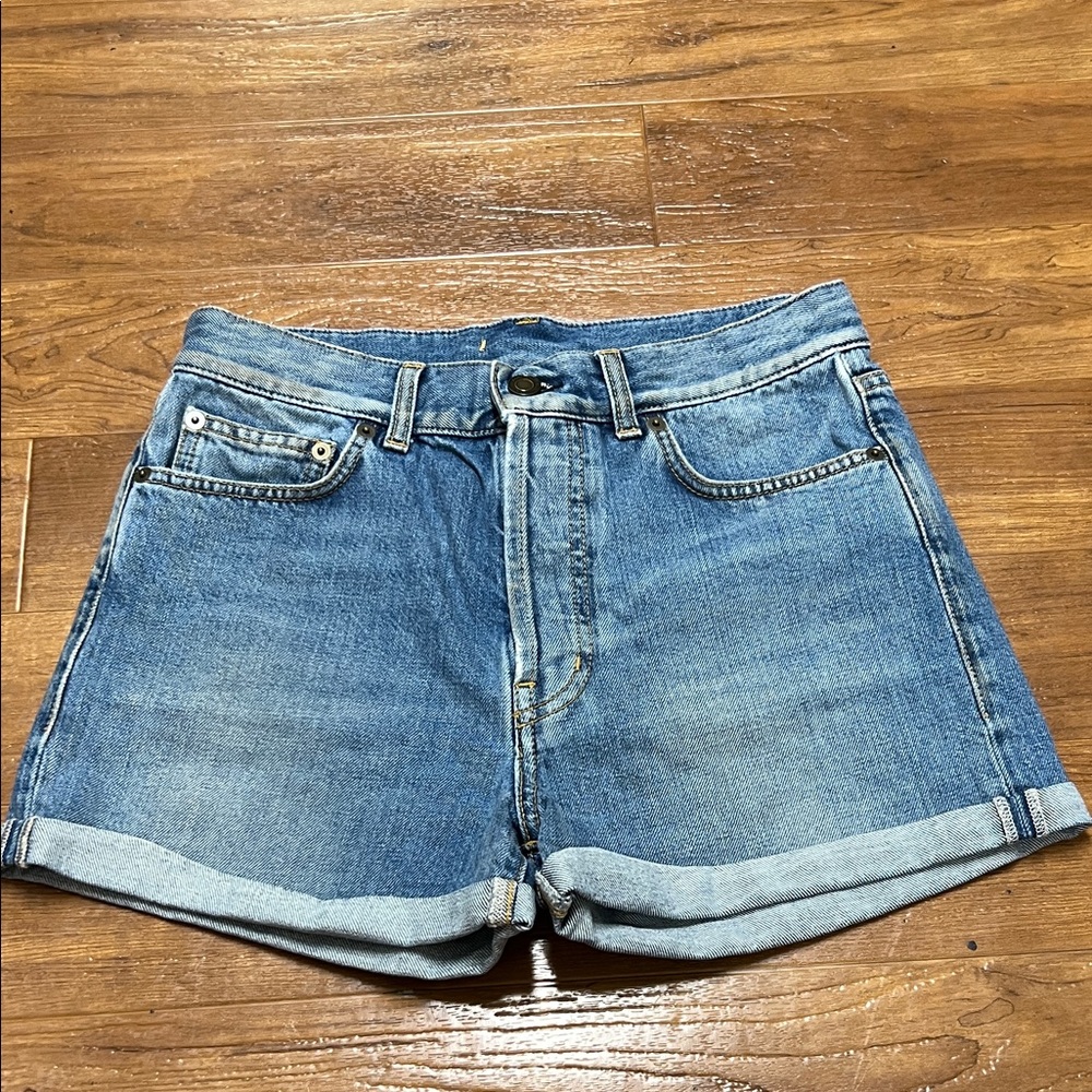 Yves Saint Laurent Blue Jean Shorts